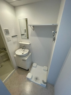 【洗面所】 | エスリードレジデンス大阪グランノースⅡ | コンパクトで使いやすい洗面所