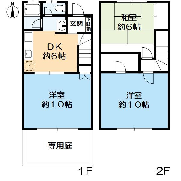 ヴィラ・セリゼーテラスハウスの間取り