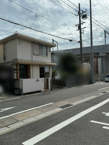 守山区茶臼前土地の前面道路含む現地写真