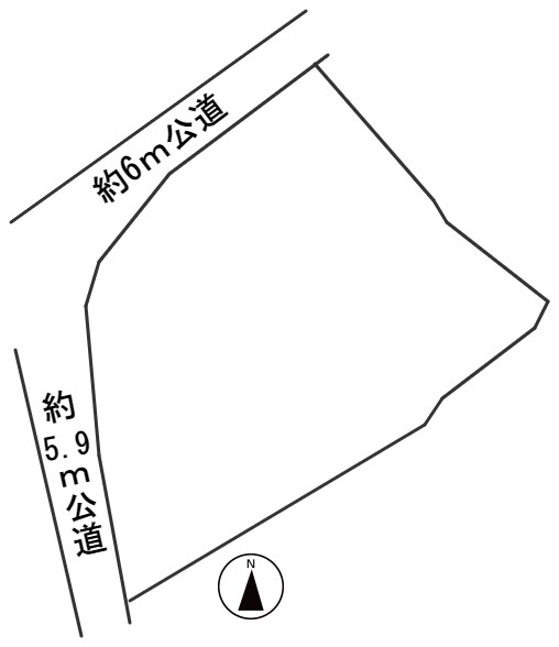 ６４０７６　本巣市曽井中島土地の区画図
