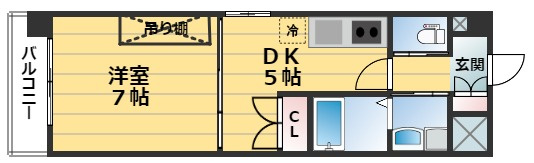 レジディア京都壬生（旧Ricchezza西村）の間取り