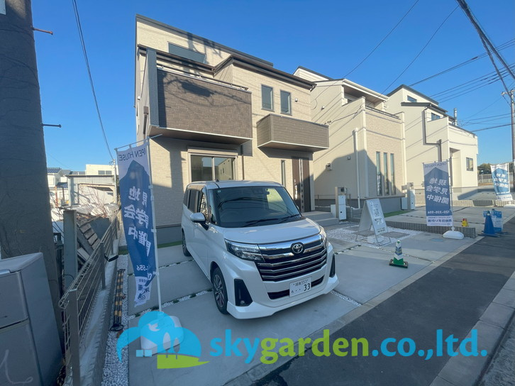 藤沢市辻堂太平台　新築戸建　全3棟3号棟の外観