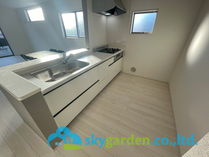 藤沢市辻堂太平台　新築戸建　全3棟3号棟のキッチン