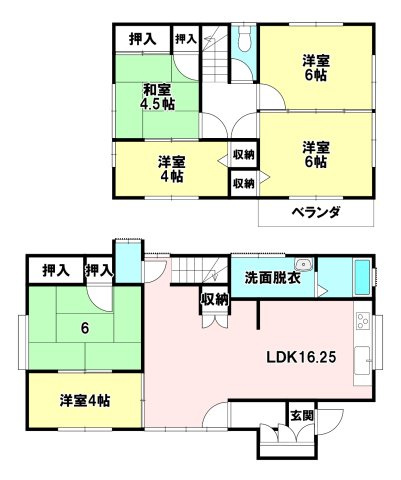 八街ろ　中古戸建の間取り