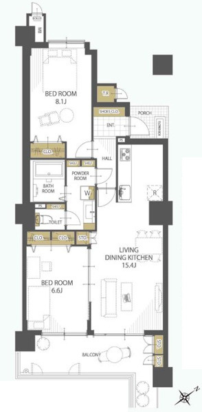 シンフォニアガーデン福井の間取り