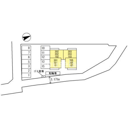 D-room出島の区画図
