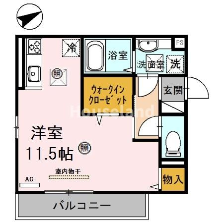 D-room出島の間取り
