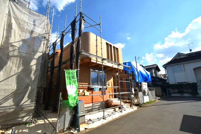 高井戸東1丁目・新築戸建・1号棟の前面道路含む現地写真