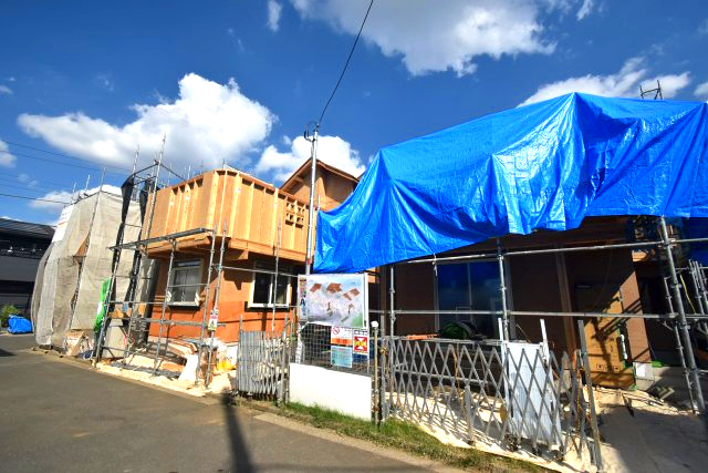 高井戸東1丁目・新築戸建・1号棟の前面道路含む現地写真