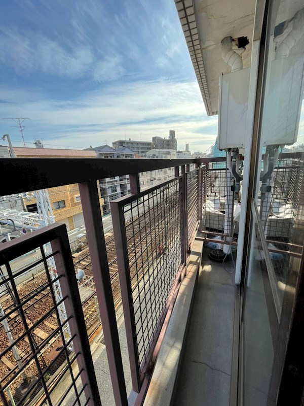 ハイツ中原通のバルコニー