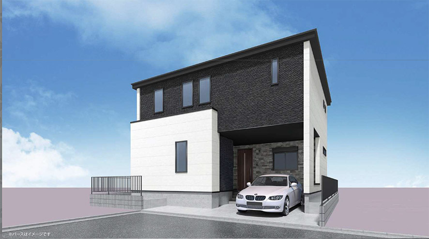 練馬区南田中7期の外観パース|外観パース