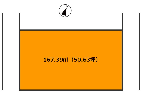大塚町大迫北平　売地の土地図