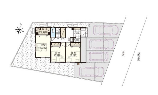 【区画図】 | 高崎市筑縄町　3号棟