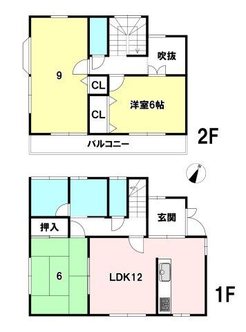 希望ヶ丘　中古戸建の間取り