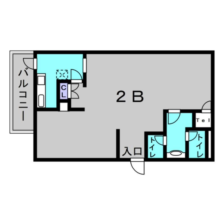 第2大東ビル　店舗の間取り