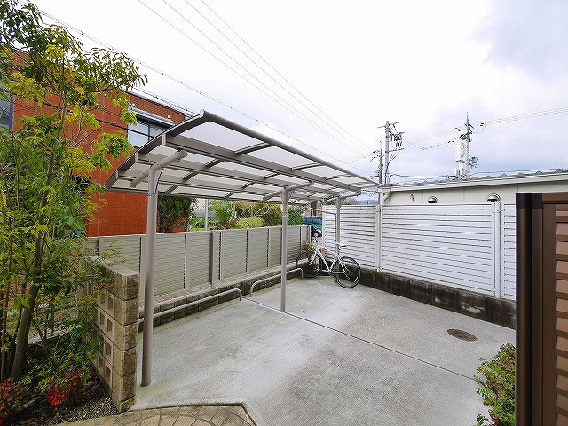 バリュージュCのその他共用部分|出入りがしやすい駐輪場が閉設されています