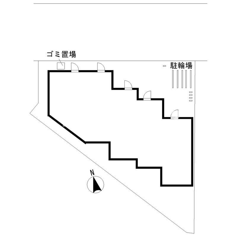 メゾンドアルクの区画図