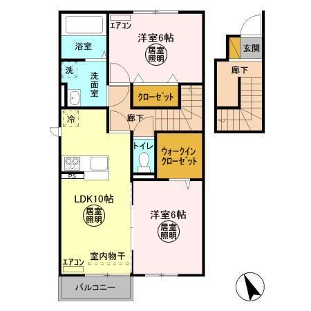 フローラ・ウィル Bの間取り