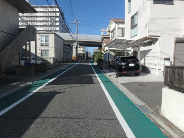 田町　新築戸建の周辺|西側公道　南北道路北方面