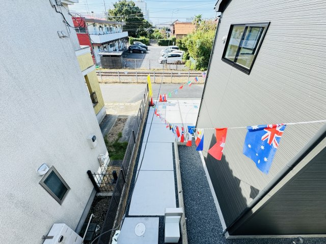 流山市平和台2丁目新築戸建【流山小学校：5分】の展望|バルコニーより道路側眺望