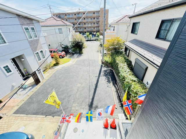 流山市平和台2丁目新築戸建【流山小学校：5分】の展望|バルコニーより道路側眺望