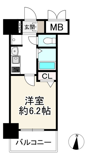 【間取り】 | エステムコート新大阪Ⅵエキスプレイス
