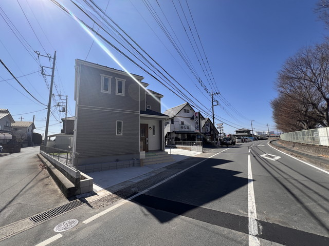 新築　高崎市中尾町3期　Heartful　Town　１号棟の前面道路含む現地写真|現地写真　北側接道幅員約9.7ｍ