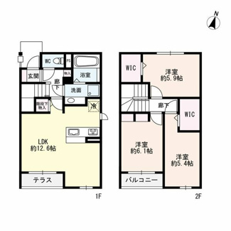 【間取り】 | D-court羽衣町