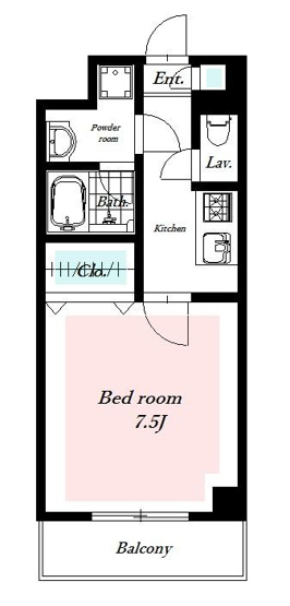 【間取り】 | エストピア八潮 | 7.5帖の広々としたお部屋