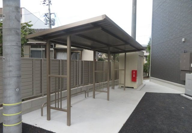 熊本市中央区国府３丁目のアパートの駐車場
