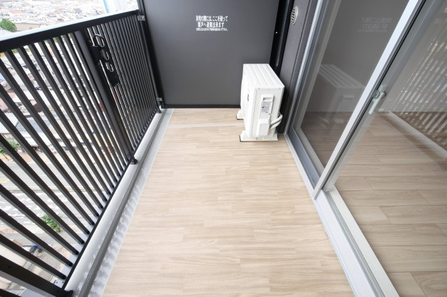 スワンズシティ大阪エスクレアのバルコニー