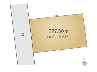 【土地図】 | 【JINSEI】陽光台2丁目　建築条件なしの住宅用地