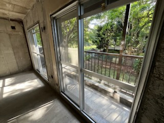 三田橋ポケットのバルコニー