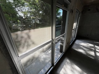 三田橋ポケットのバルコニー