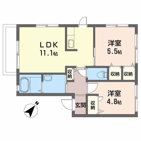 【間取り】 | パレスデュオ・照