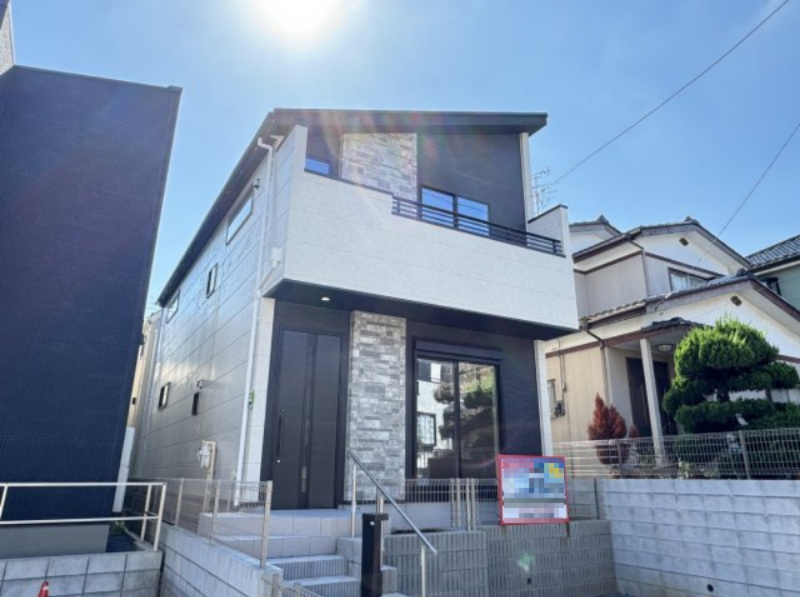 松戸市日暮新築戸建【松飛台小学校：2分】の外観|完成済み内覧可能です！