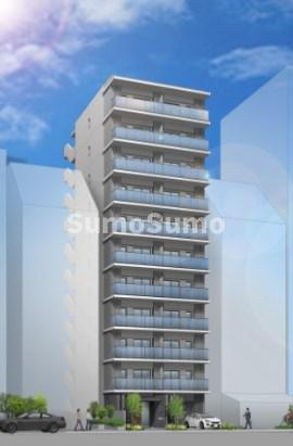 大阪市中央区谷町７丁目の賃貸マンションの外観|外観もきれいです