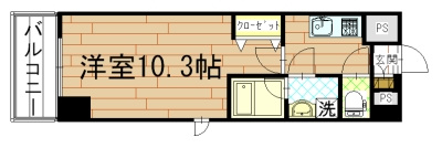 アスヴェル京都御所前Ⅲの間取り