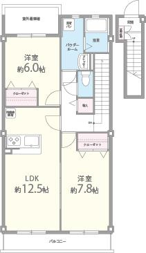 ペルル寺門の間取り