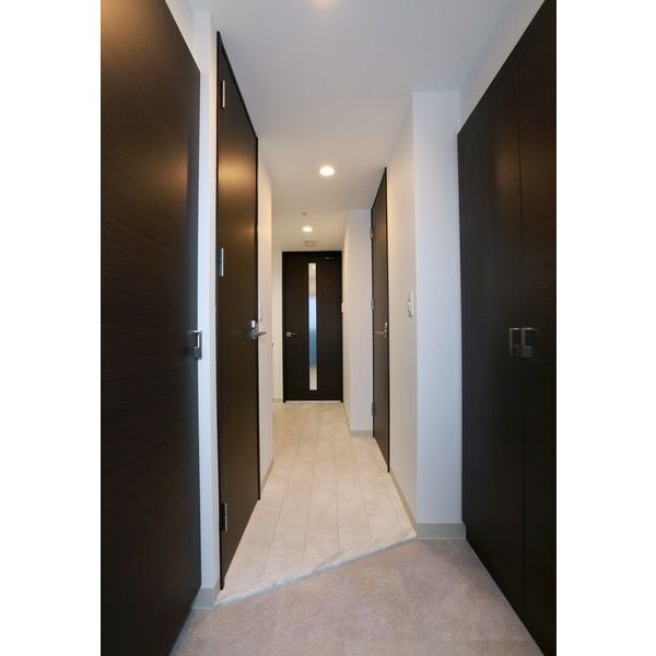 エステムコート名古屋黒川シャルマンの玄関|収納もある玄関です