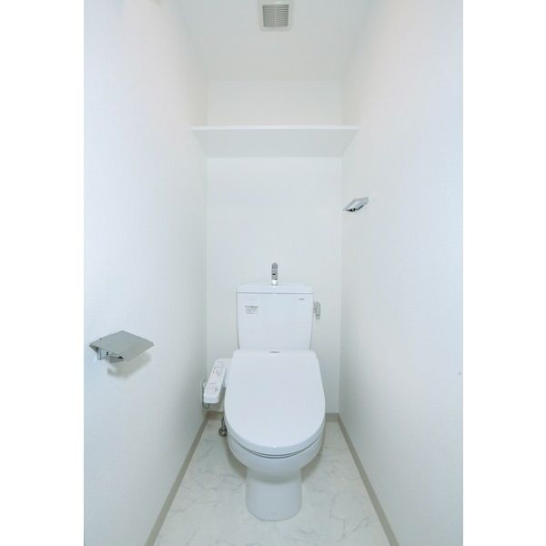 エステムコート名古屋黒川シャルマンのトイレ|落ち着いた色調のトイレです