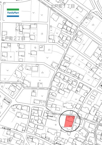 土地　上戸町3丁目の地図