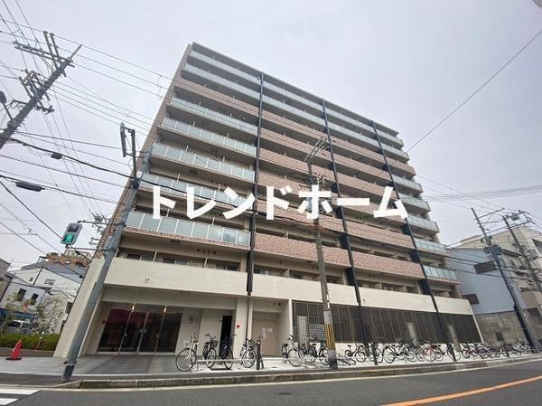 エグゼ弁天町の外観|選べるプラン家具家電付き！！