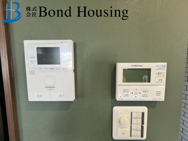 3方角地・オール電化住宅・即日案内可　福里　築1年の防犯設備