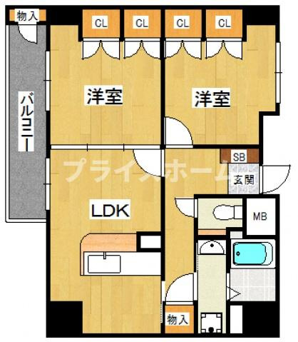 【間取り】 | ビュートリアム平尾　仲介手数料０円！初期費用の安いプライスホーム！