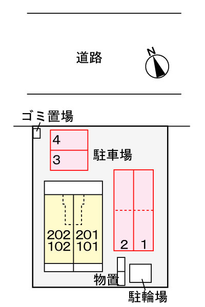 ラ・カーサ　バルサの駐車場|駐車場