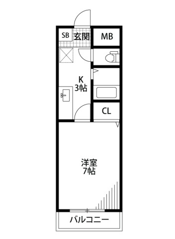 【間取り】 | 仲介手数料半額！HPに初期費用掲載「プライスホーム」で検索！ロイヤルヒルズ大橋参番館