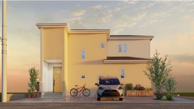 玉村町上之手3期（全1棟）1号棟の外観パース