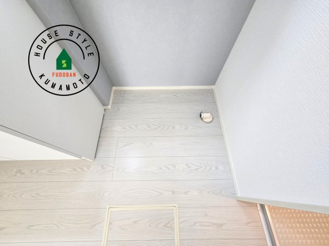 熊本市中央区出水7丁目第2-2棟（1号棟）　のランドリースペース|ランドリースペースとなります。広々して有効的にご使用できます。 