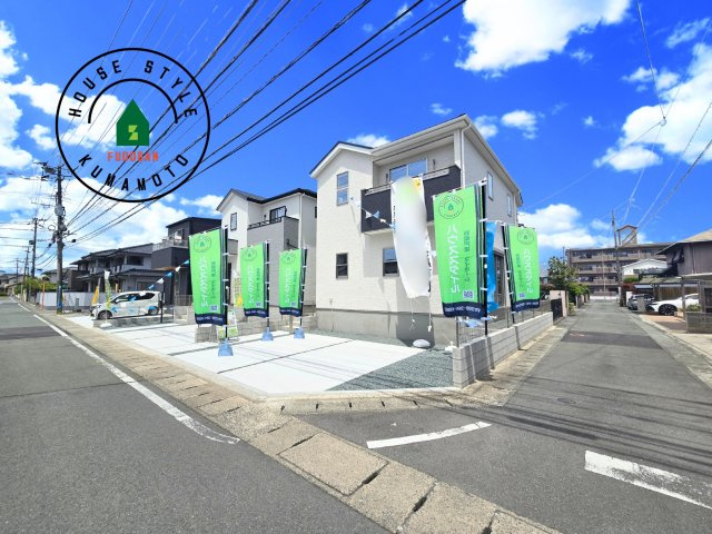 熊本市中央区出水7丁目第2-2棟（1号棟）　の前面道路含む現地写真|見学の時間などお気軽にお問い合わせ下さい。